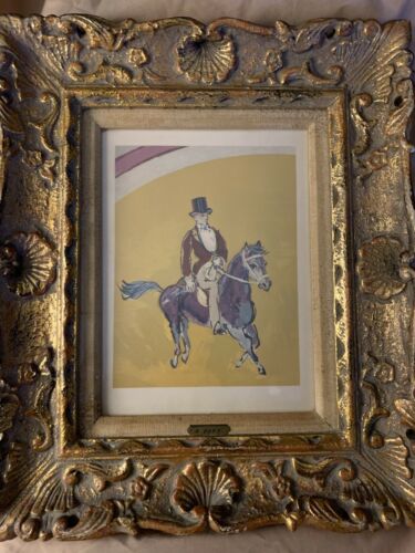 RARE: RAOUL DUfY “Ringmaster”. Color Wood Engraving. Limited edition.