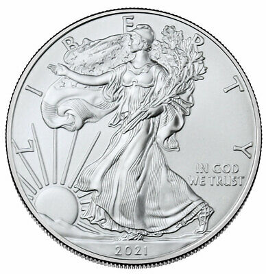 2021 $1 Type 1 American Silver Eagle 1 oz Brilliant Uncirculated