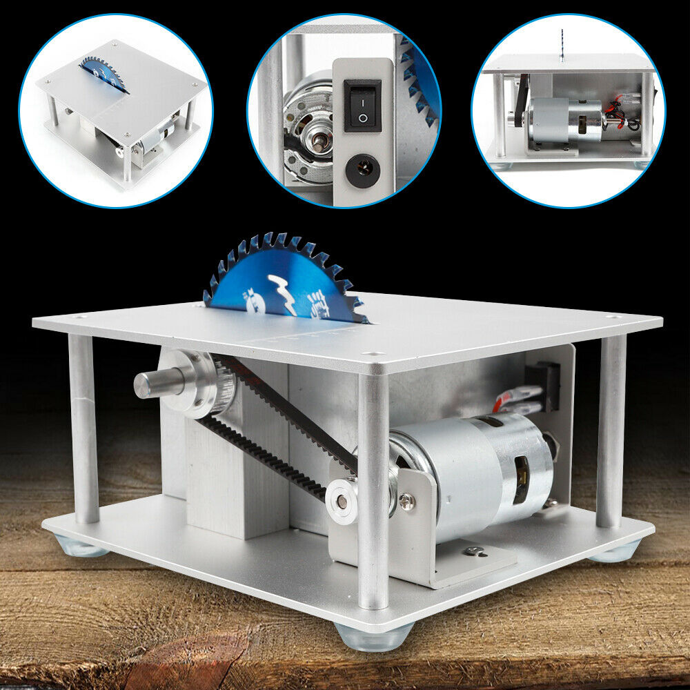Multifunctional Sliding Table Saw Woodworking Mini DIY Model Cutting Bench Saw