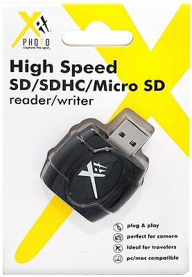 XIT SD, SDHC, MicroSD USB High Speed Memory Card Reader