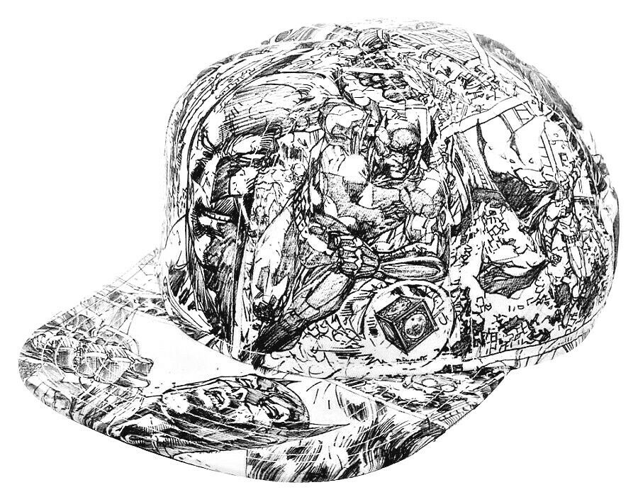 DC Comics Batman Jim Lee Pencil Art LIMITED EDITION Snapback Cap -SDCC/NYCC RARE