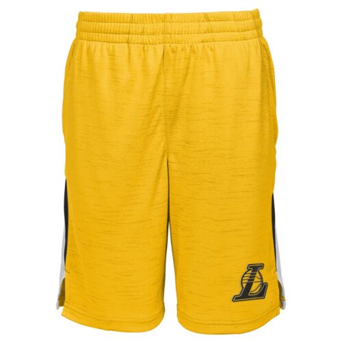Outerstuff Los Angeles Lakers NBA Boys Kids Content Performance Shorts, Gold