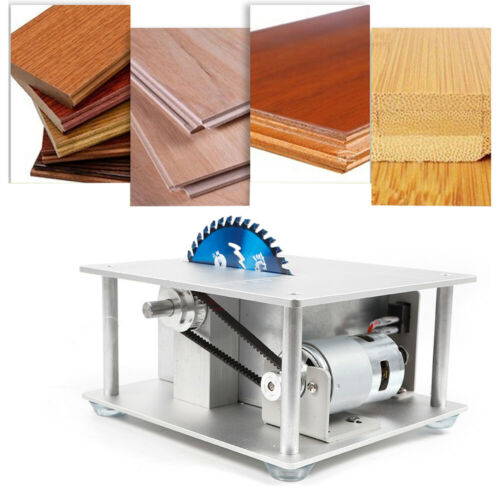 Portable Electric Mini Benchtop Table Saw Adjustable 96-120W Home Workshop Use