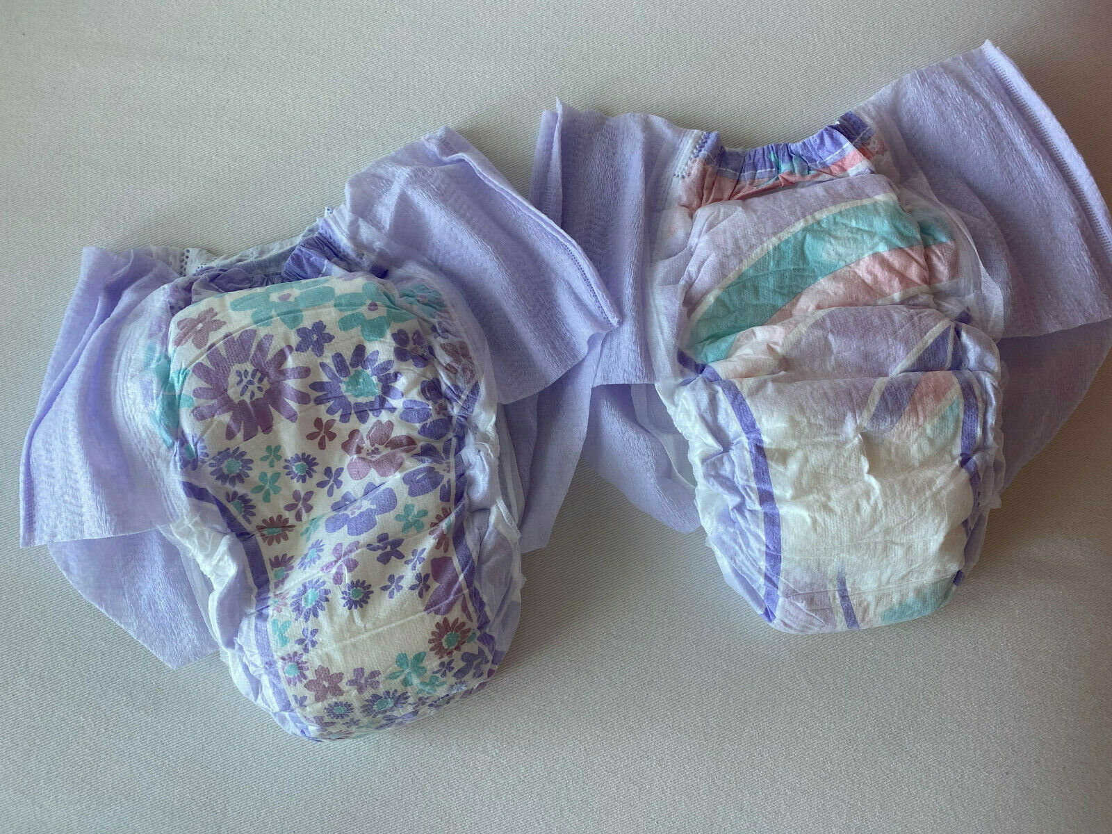 Goodnites XL Diapers All NEW 2021 95 -140+ Ibs - GIRLS - Sample Pack of Two NEW!