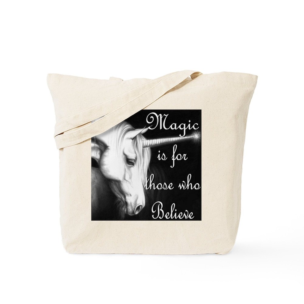 CafePress Unicorn Natural Canvas Tote Bag, Cloth Shopping Bag (588984798)