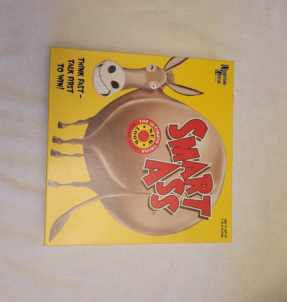 2University Games Smart Ass - The Ultimate Trivia Board Game &old Maid  Cards