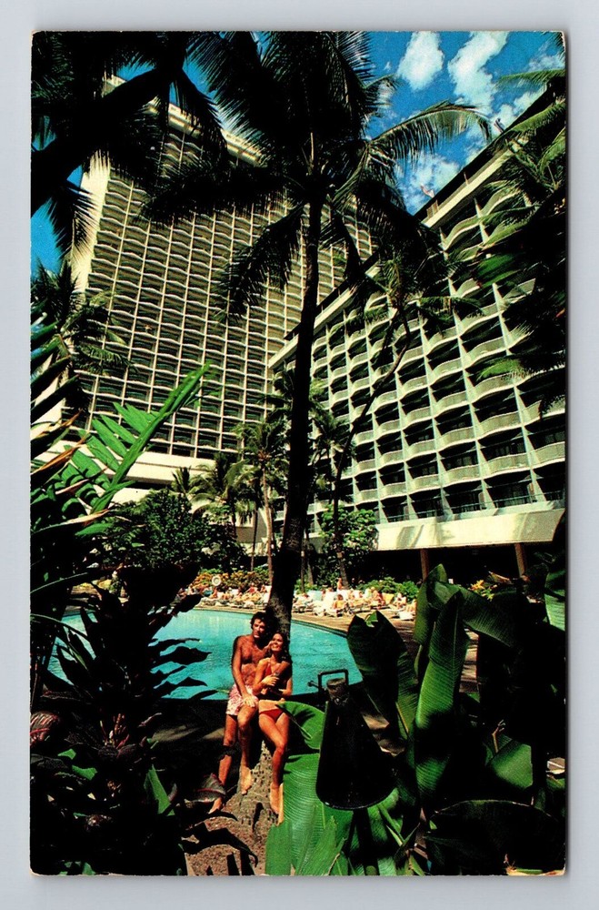 Waikiki HI-Hawaii, Sheraton Princess Kaiulani Hotel, Vintage Postcard