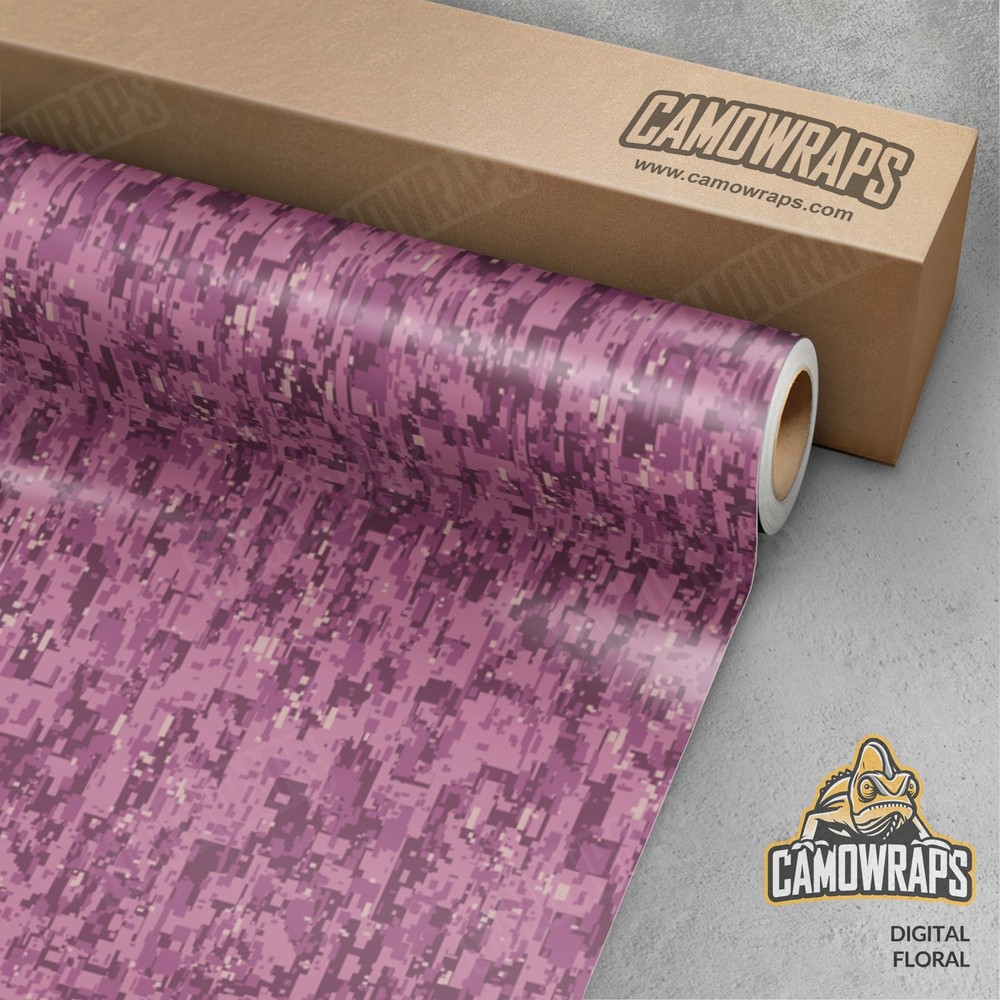 Digital Floral Camo Vinyl Wrap | Durable Cast Decal Film
