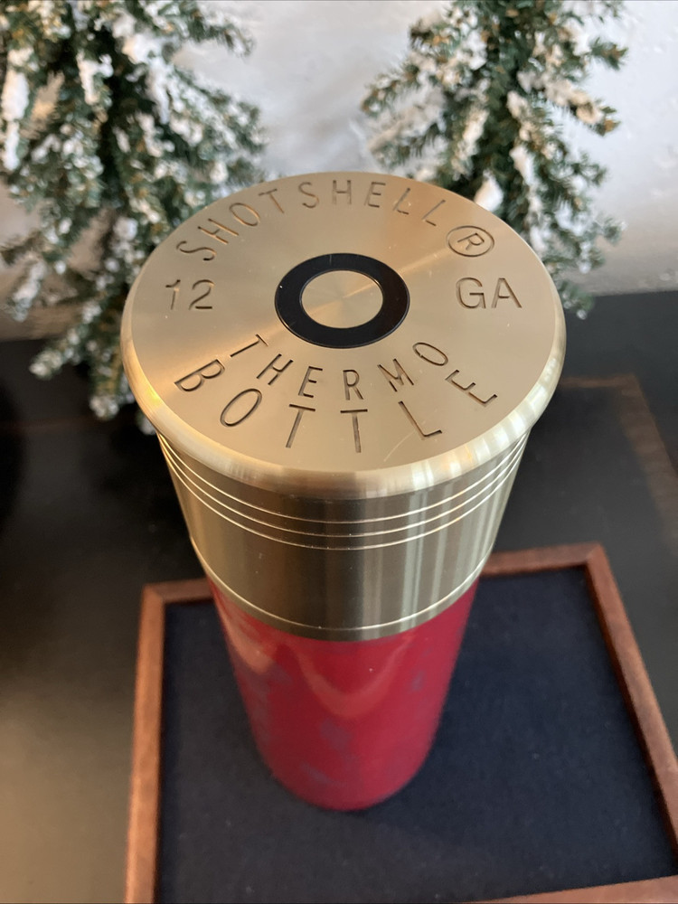 Shotshell Thermo Bottle - 12 Gauge Shotgun Shell Travel Thermos