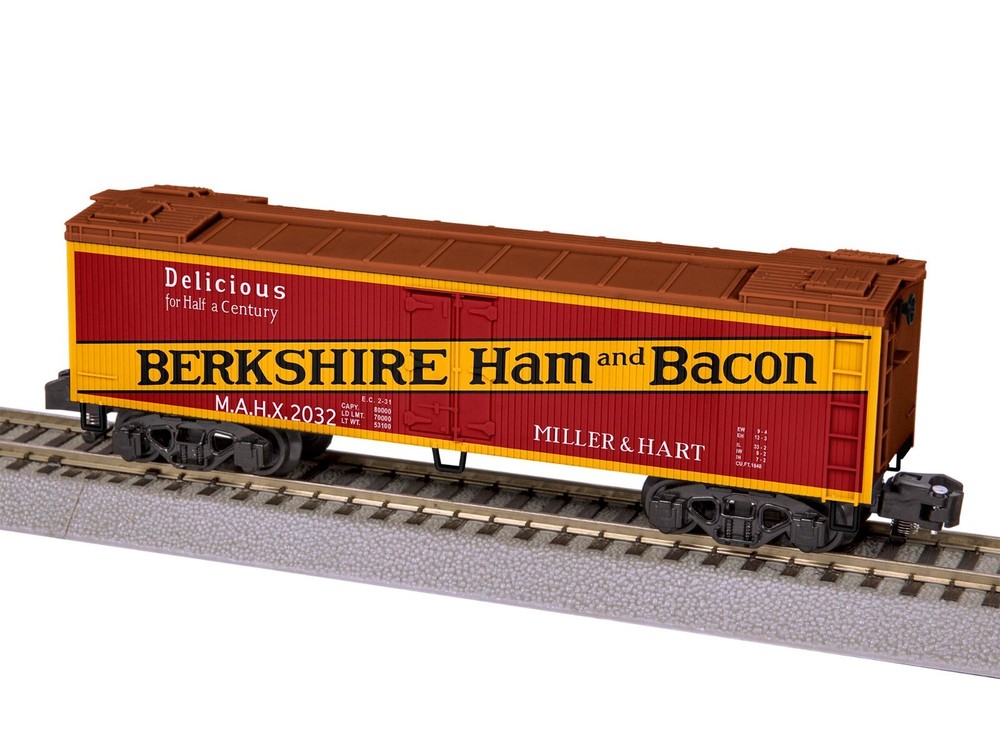 LIONEL AMERICAN FLYER S GAUGE BERKSHIRE HAM & BACON WOODSIDE REEFER 2119080 NEW