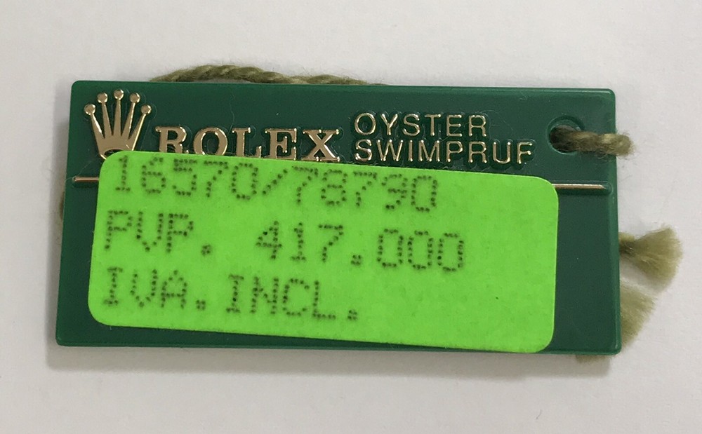 1997 Rolex Explorer 16570 Oyster Swimpruf Black White Dial U791378