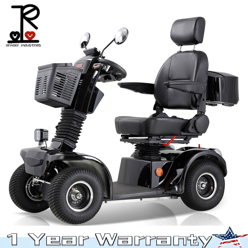 500W Heavy Duty 4 Wheel Mobility Scooter for Adults & Seniors 500lbs Capacity