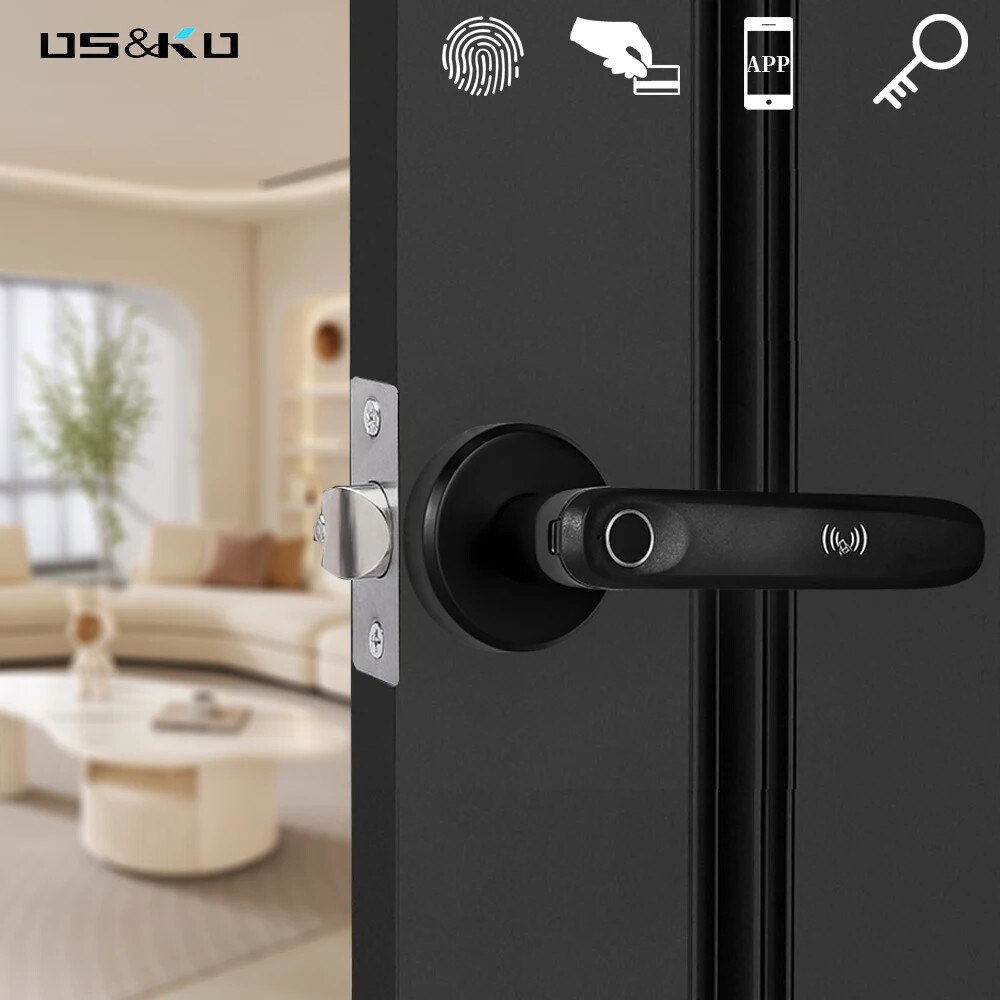 Biometric Smart Door Lock with Fingerprint Keyless Entry for Bedrooms-image