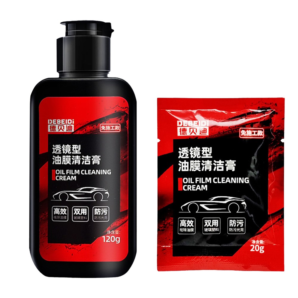 Car Glass Oil Film Cleaner Windshield Water Spot Dirt Stain Removal Cream Paste