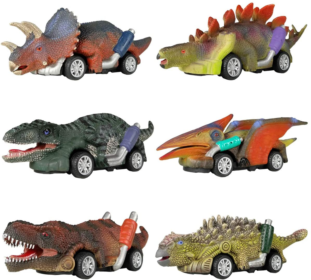 6 Pack Dinosaur Toys for Toddlers Age 3-5, Boys & Girls Gift