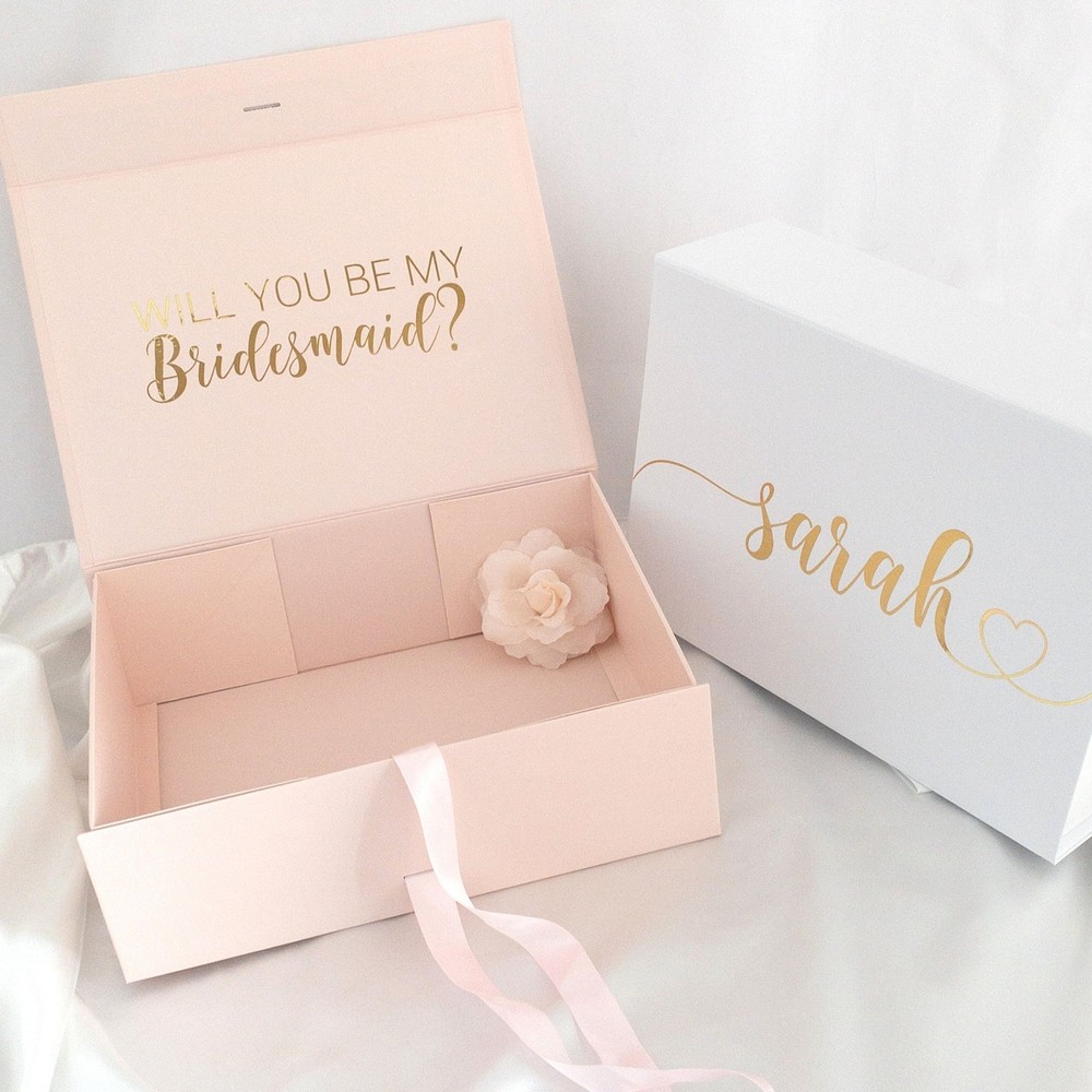 Custom Bridesmaid Gift Box Set Personalized Wedding Party Favors-image