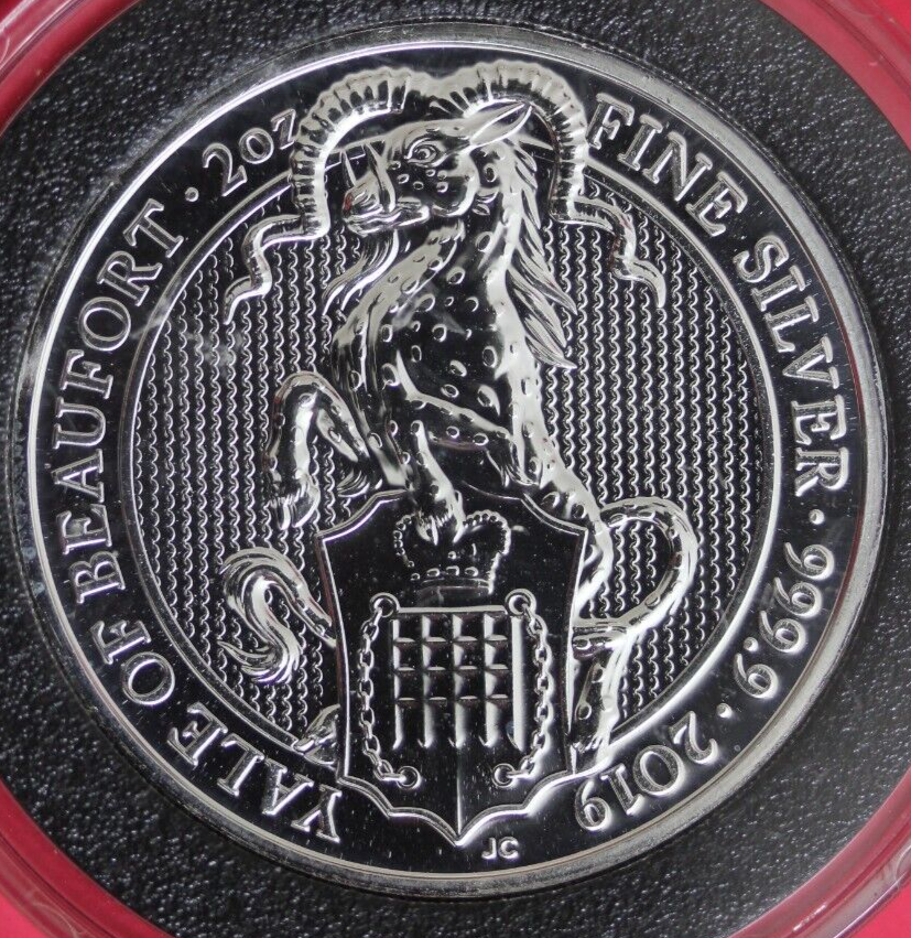 2019 UK Yale of Beaufort £5 Silver Medal in 2 Troy Ounces of .999 Fine Silver – GFB 6077