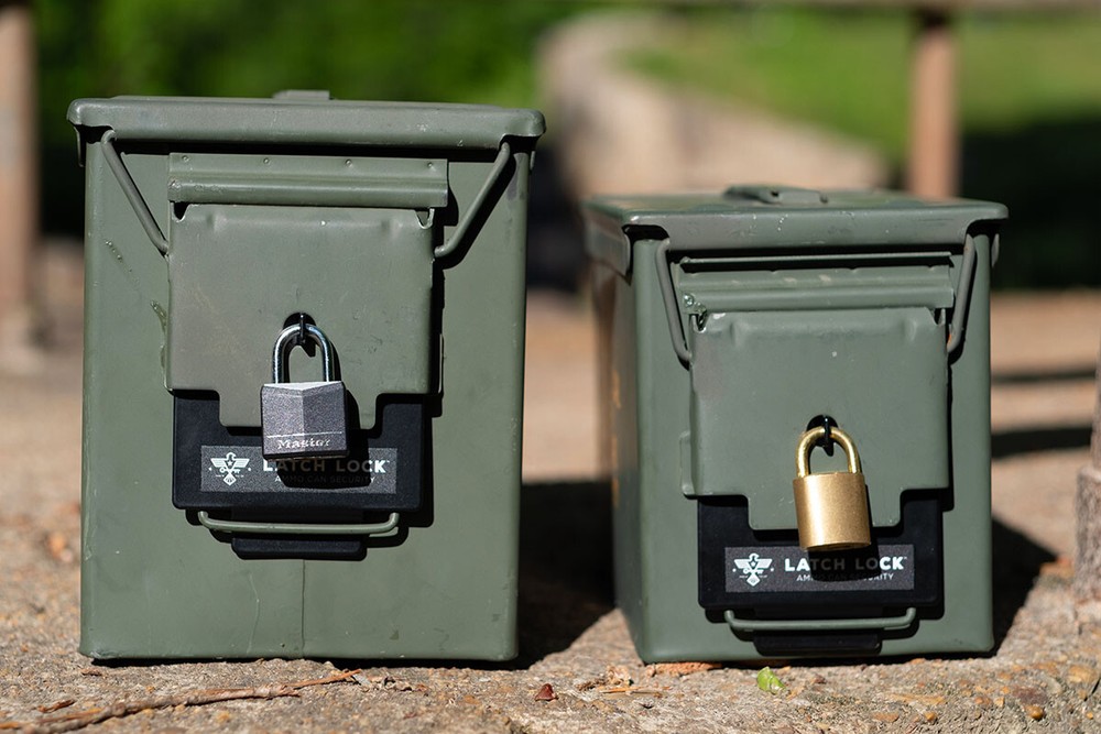 LATCH LOCK ammo can security locking device (With Lock) for .50 cal and Fat 50