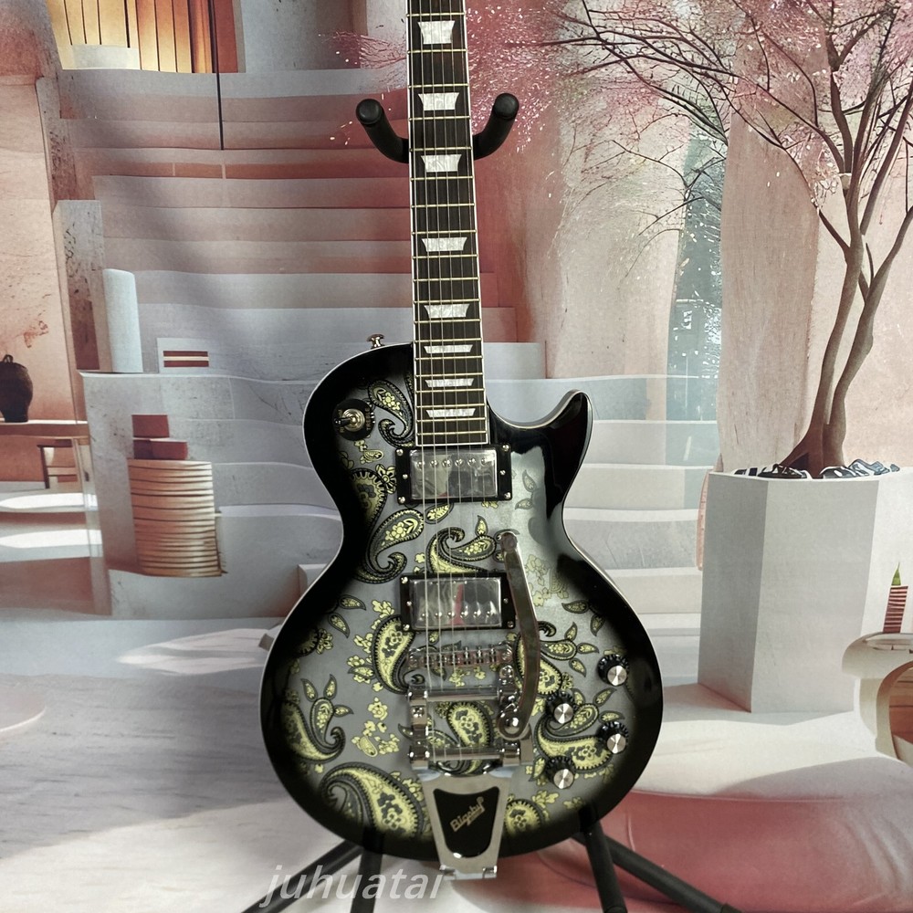 Standard Paisley LP Jazz Electric guitar Chrome plated hardware 22 frets