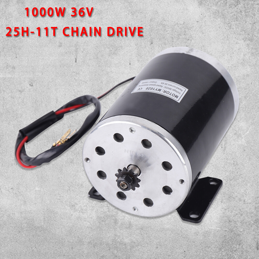 MY1020 1000W 36V Brushed DC Electric Motor For Mini Bike Quad Go-Kart E-Bike DIY