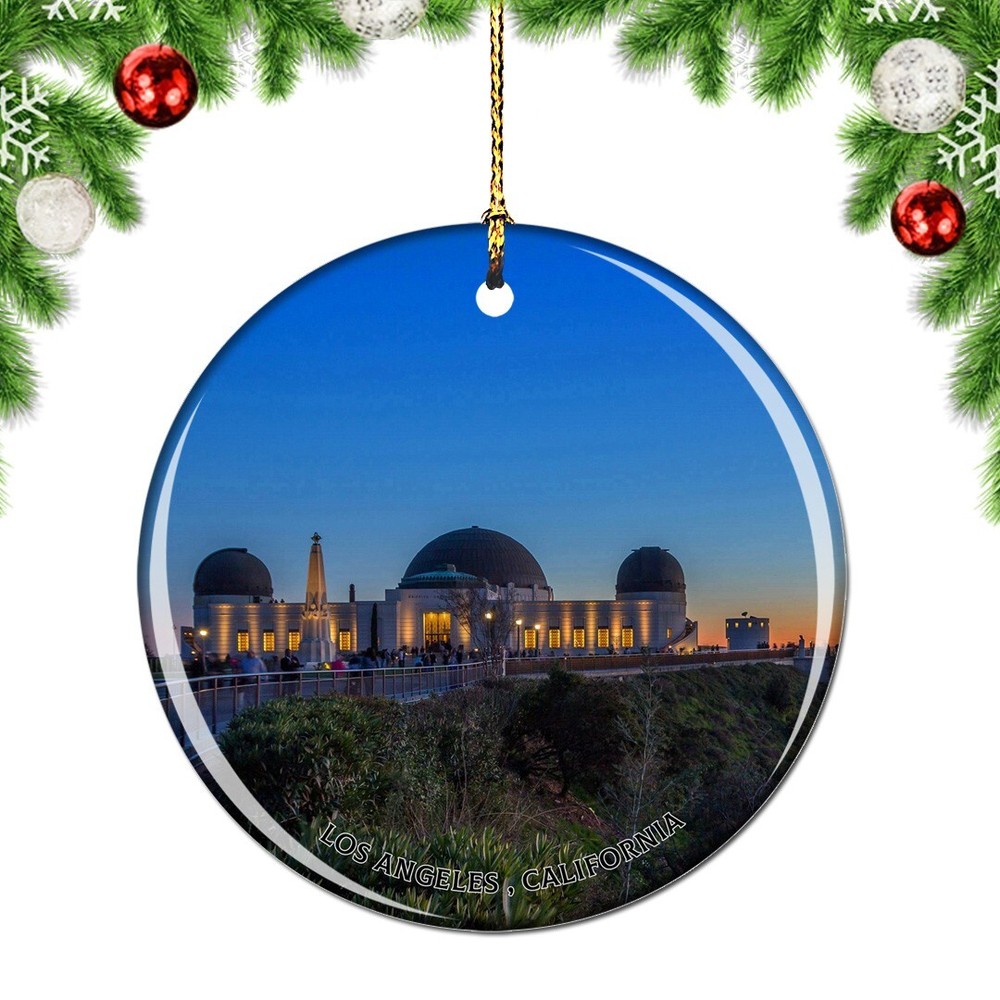 California Los Angeles Griffith Observat Christmas ornament city travel souvenir