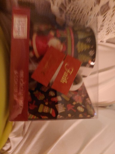 Debbie Mumm Santa Christmas Trees  Gift Set - Fine Porcelain Mug / Coaster NEW