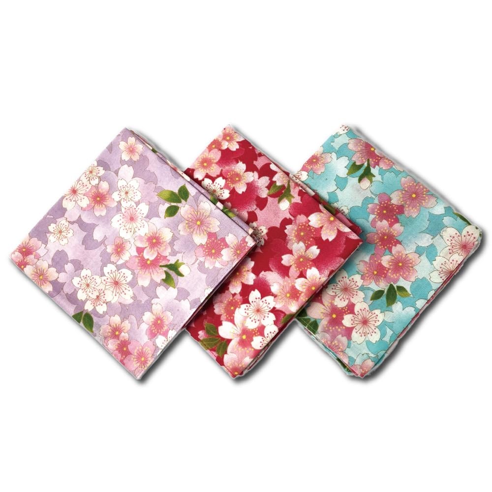 Square Japanese Cute Scarf Bandana Hair Head Wrap Made in Japan