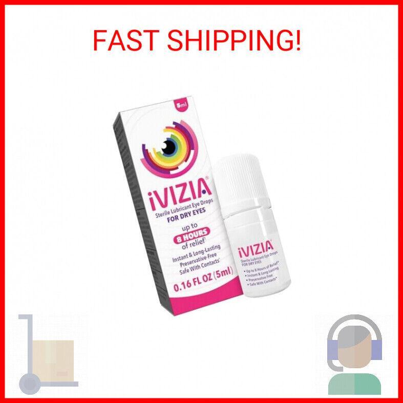 Ivizia Sterile Preservative-Free Lubricating Eye Drops for Dry Eyes Relief