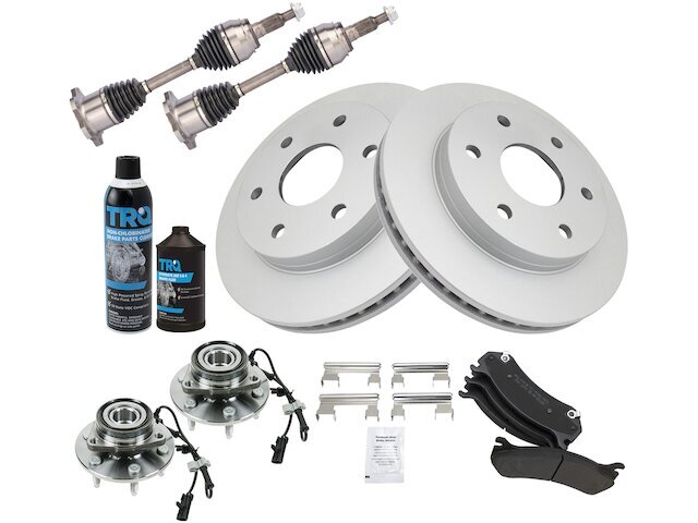 Front Brake Pad Rotor Axle Wheel Hub Kit fits GMC Yukon XL 1500 2000-2006 56KYPC