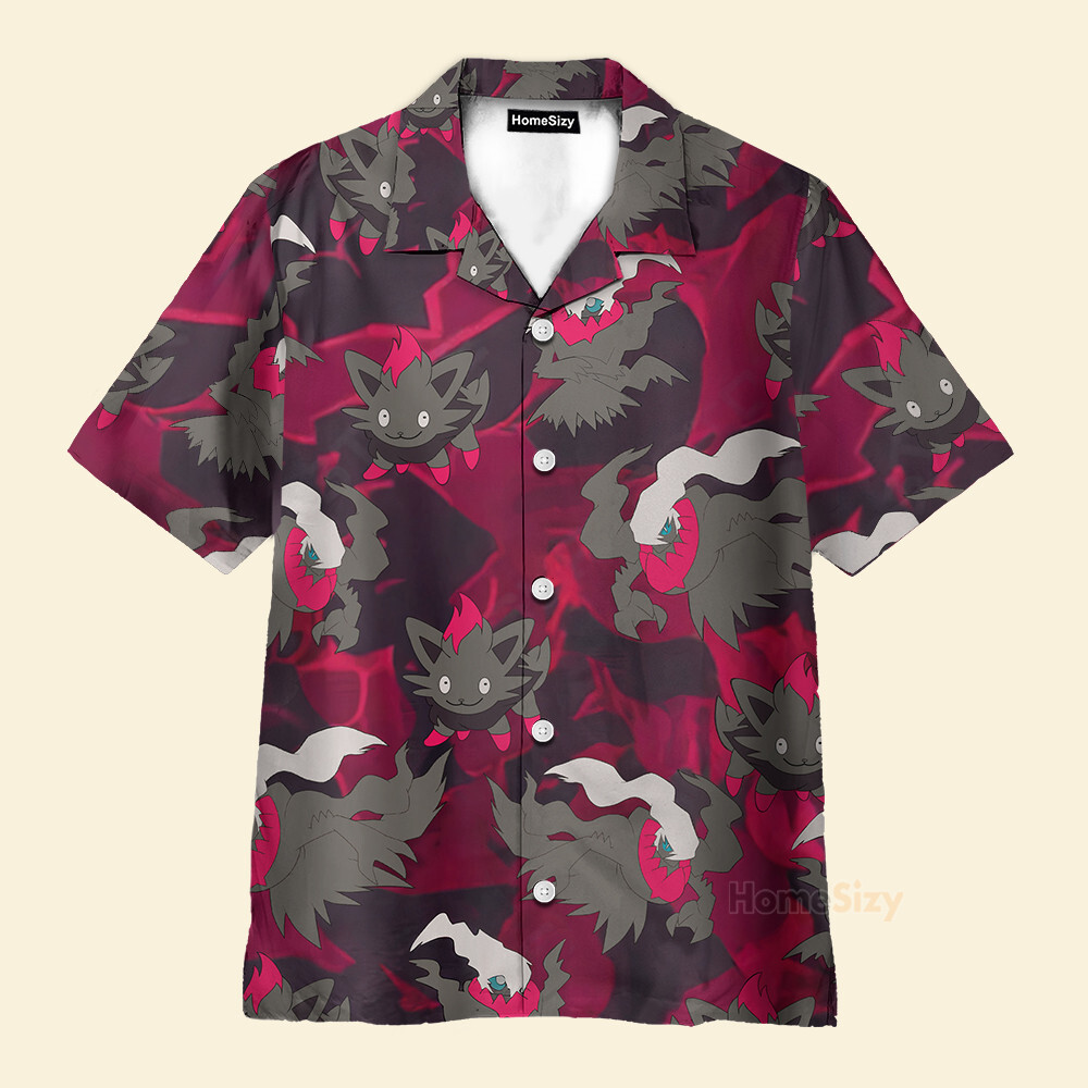 Darkrai Pokemon Seamless Pattern   Hawaiian Shirt