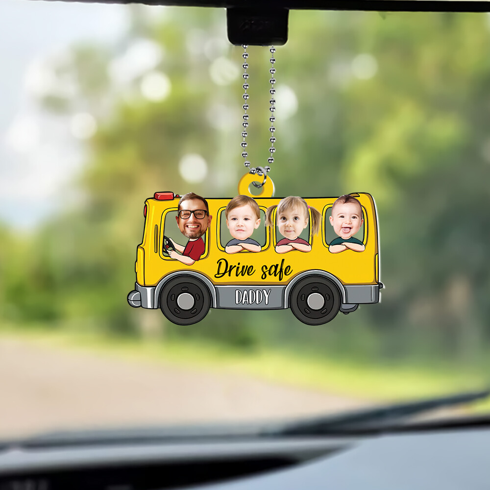 Personalized Baby In Car Keepsake Ornament for Parents Drive Safe Daddy Mommy Car Decor