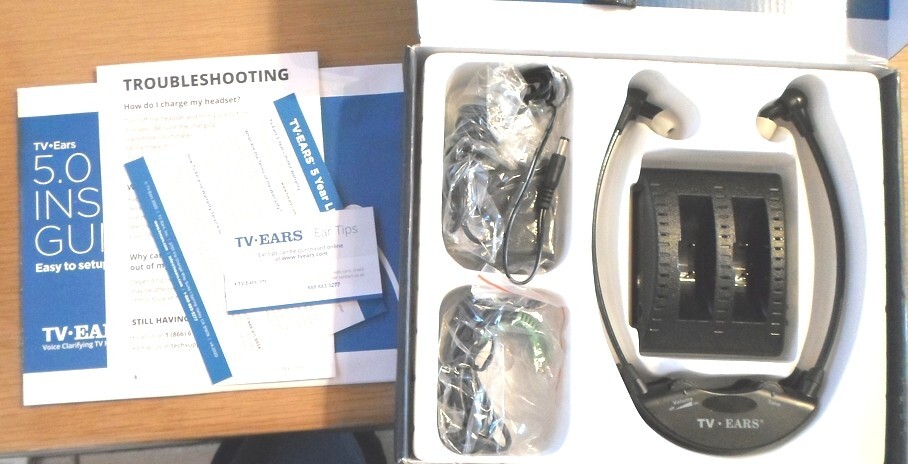 TV Ears Wireless Voice Clarifying TV Listening System 5.0 Open Box FREE SHIPPING-image