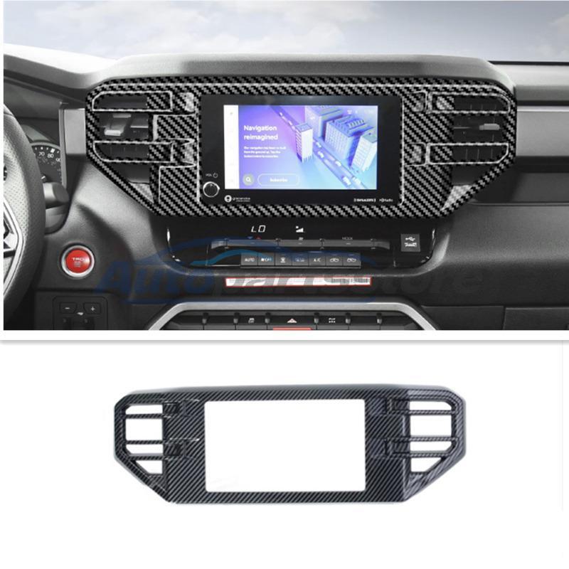 For Toyota Tundra 2022 2023 Car Dashboard Center Air Vent Trim Carbon Fiber