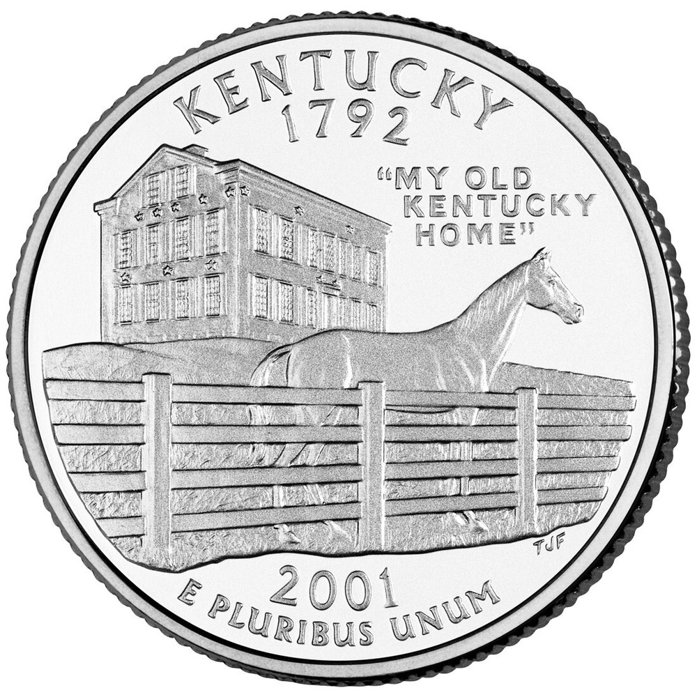 2001-D - Kentucky - U.S. State Quarter- UNC from US Mint