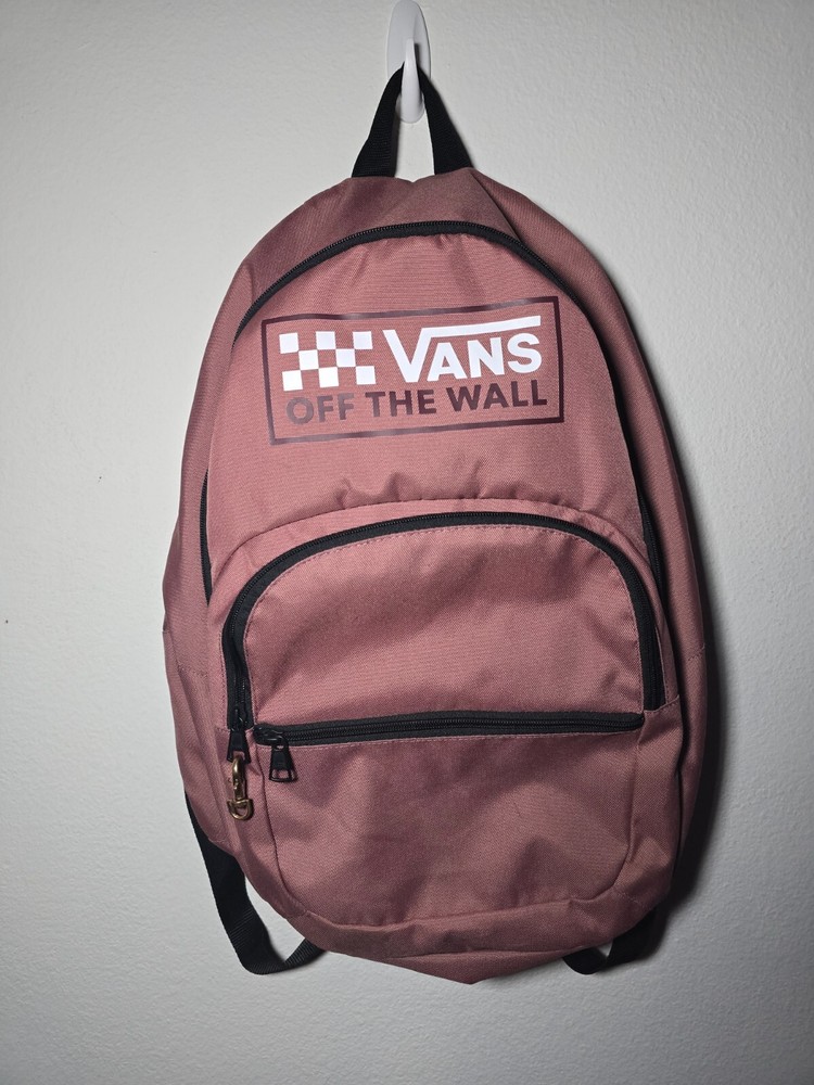 Vans Old School Backpack Rose Pink and black checkered backback