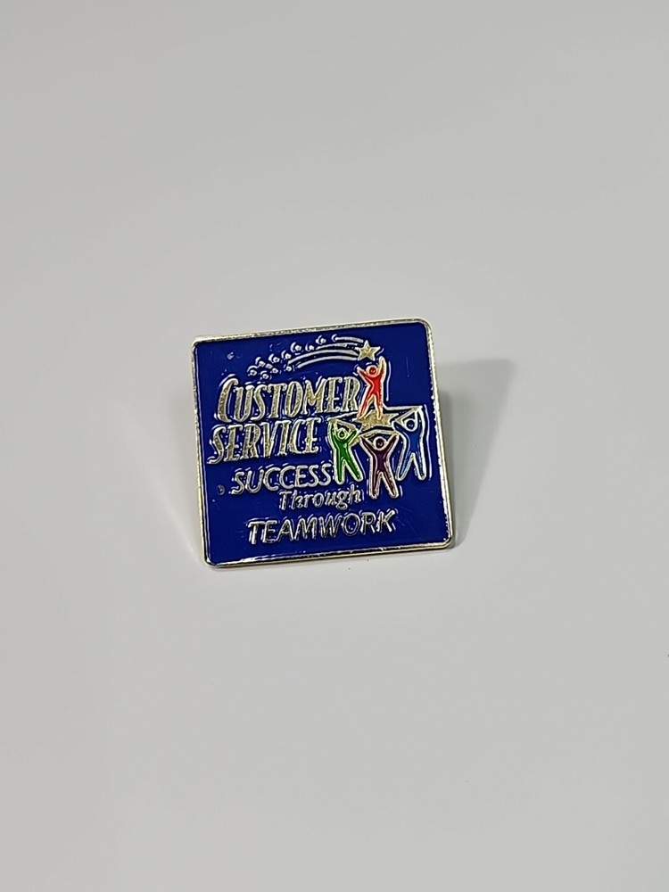 Customer Service Success Through Teamwork Lapel Pin-image