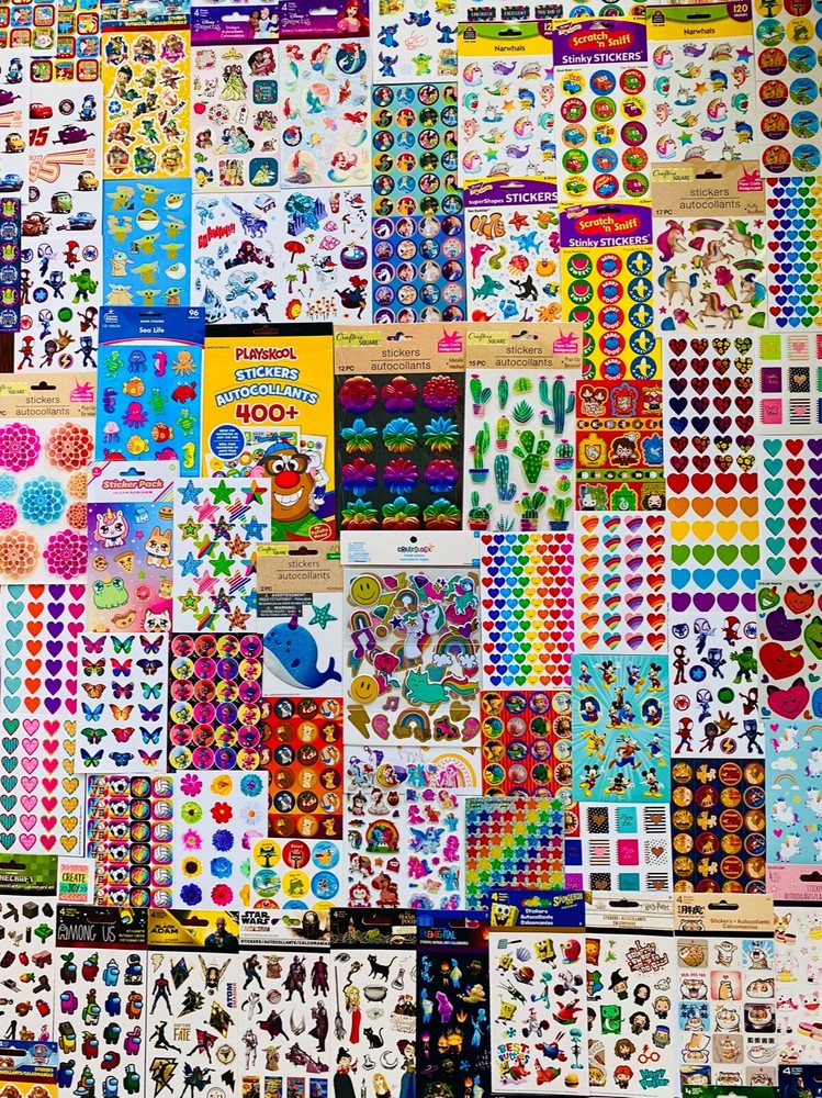 669+ SUMMER Lot Scrapbooking Supplies Stickers Great Variety! Lots of DIY Themes