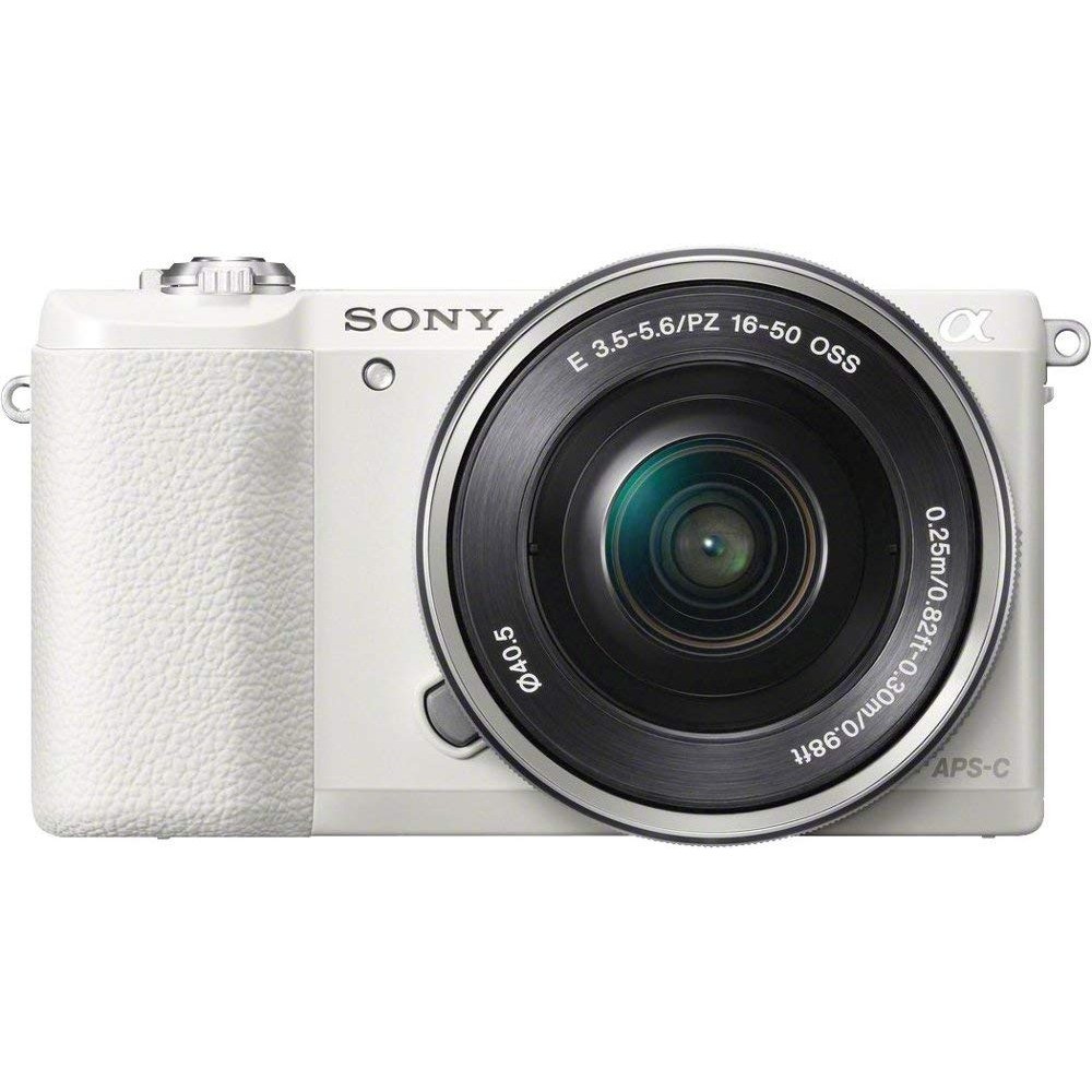 Sony Alpha A5100 Mirrorless Digital Camera 24.3 MP with 16-50mm Lens White