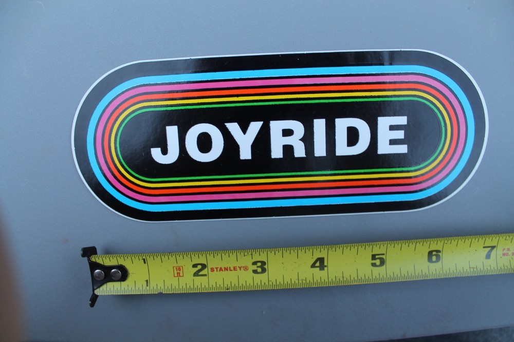 Retro 90s Joyride Snowboards Vintage Rainbow Radio Sticker SNB6b