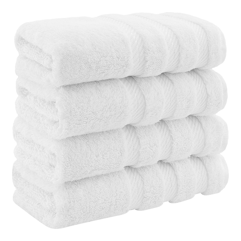 Luxury Hand Towels for Bathroom 100% Cotton Turkish 4 Piece Hand Towel Set 60...