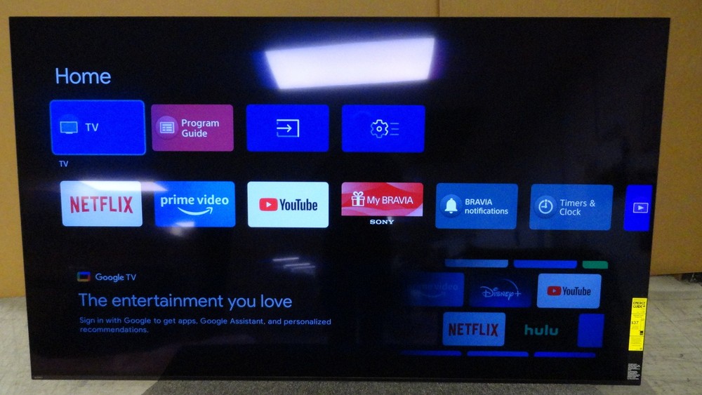 Sony Bravia XR A80L 77-inch 4K Smart TV in Titanium Black with XR Processor