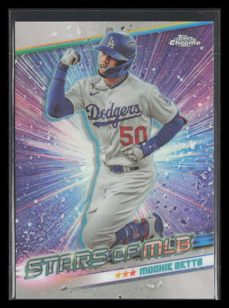 2024 Topps Chrome Stars of MLB #CSMLB9 Mookie Betts Baseball Card