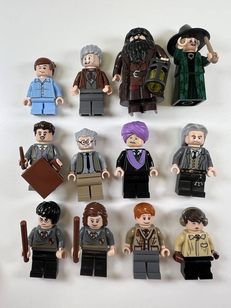 LEGO Harry Potter Minifigures Lot of 12 Hagrid Hermione Professor Authentic