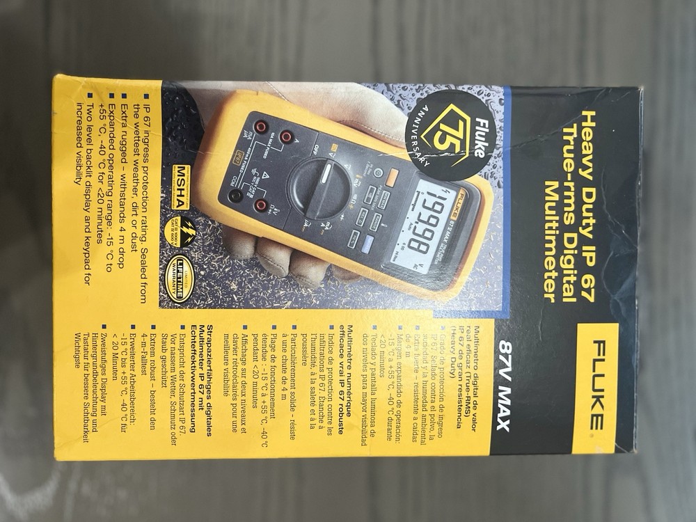 NEW Fluke 87V MAX Heavy Duty IP 67 True RMS Multimeter