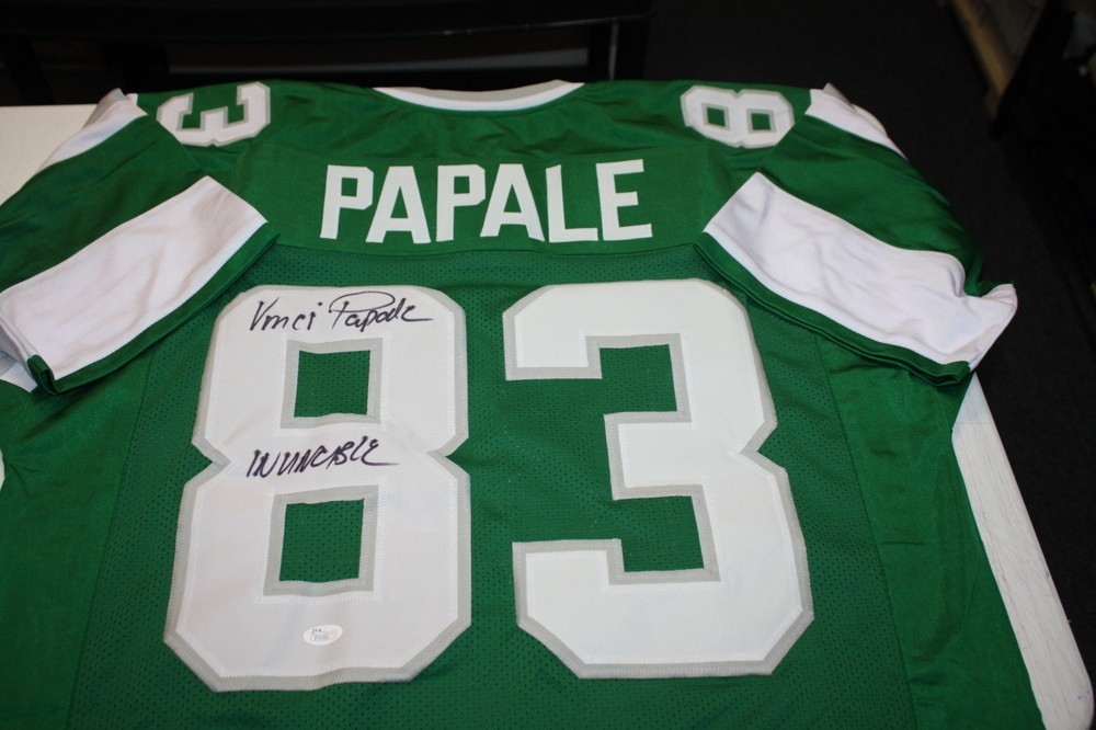 PHILADELPHIA EAGLES VINCE PAPALE #83 SIGNED JERSEY 