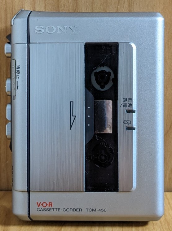 SONY TCM-450 WALKMAN Cassette Tape Recorder Player Portable Confirmed Operation