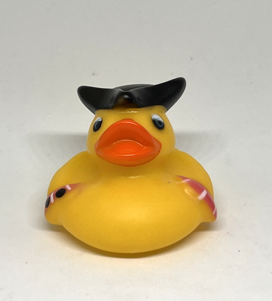 Pirate Hat Rubber Duck 2 Inch Bath Toy for Pool or Jeep