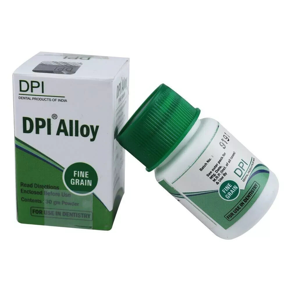 DPI Silver Amalgam Fine Grain Dental Filling Alloy 30 gms Bottle (Fast Ship) T
