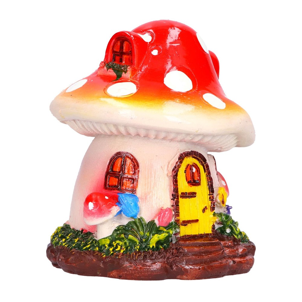 Mushroom Resin Statue Ornament for Bonsai Garden Landscape Decor