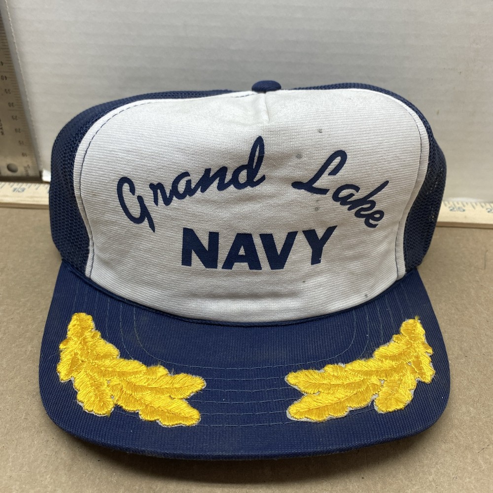 Vintage Grand Lakes US Navy Trucker Hat